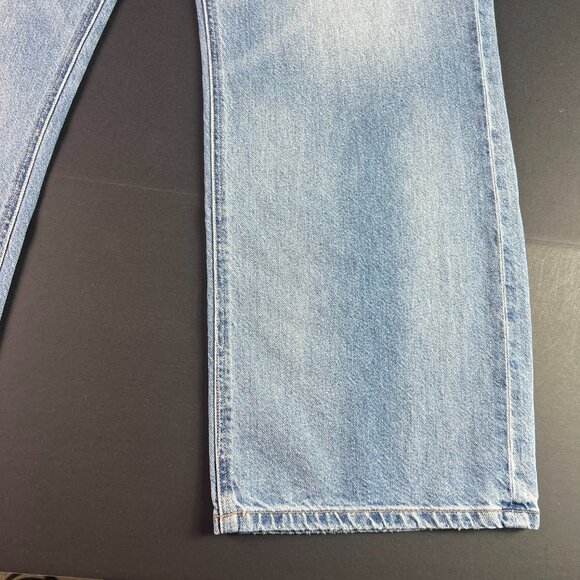 American Eagle Jeans Women's 38x32* High Rise Baggy Dad Light Blue Denim Tag 18R - Picture 5 of 16